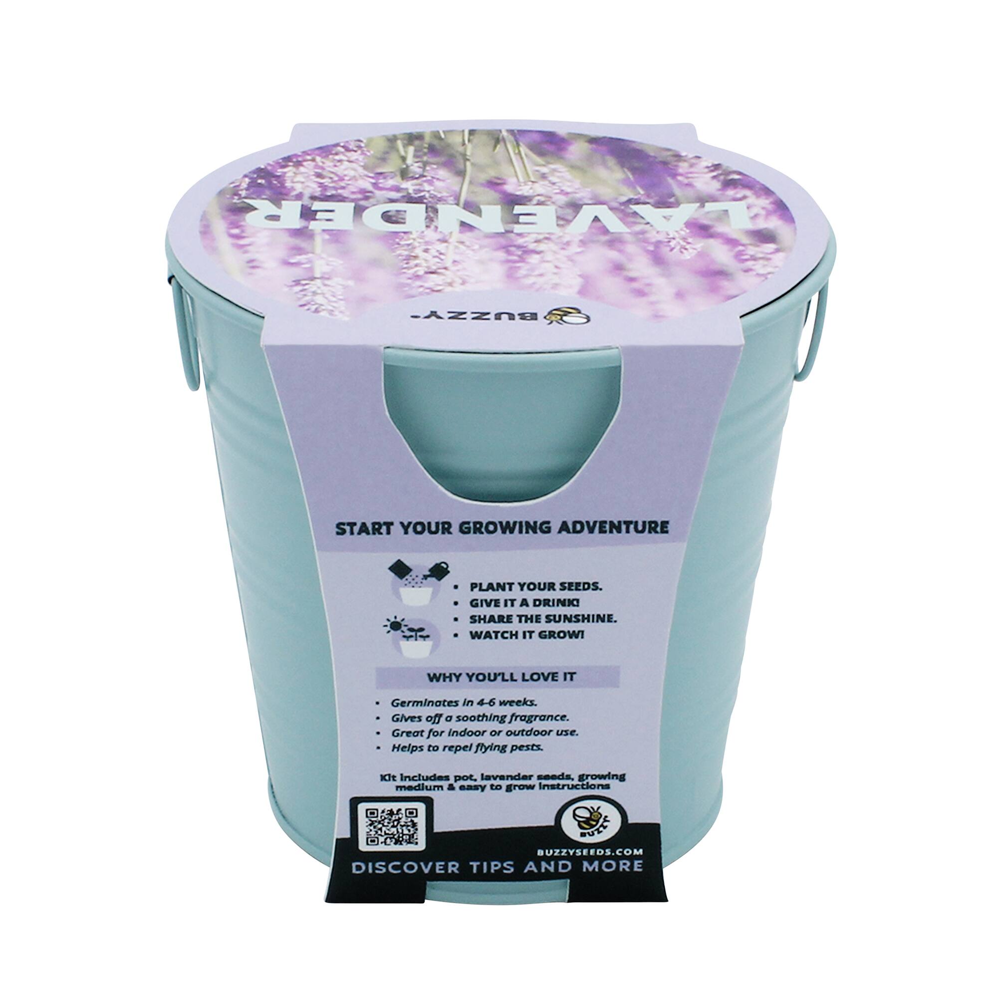 Buzzy® Lavender Pail Complete Grow Kit